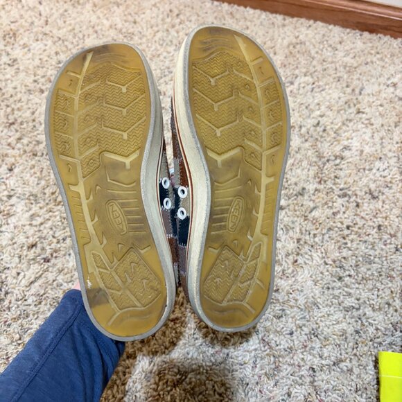 Keen Elsa Eldon Harvest Patchwork Suede Low Top Sneakers Shoes - Picture 10 of 16